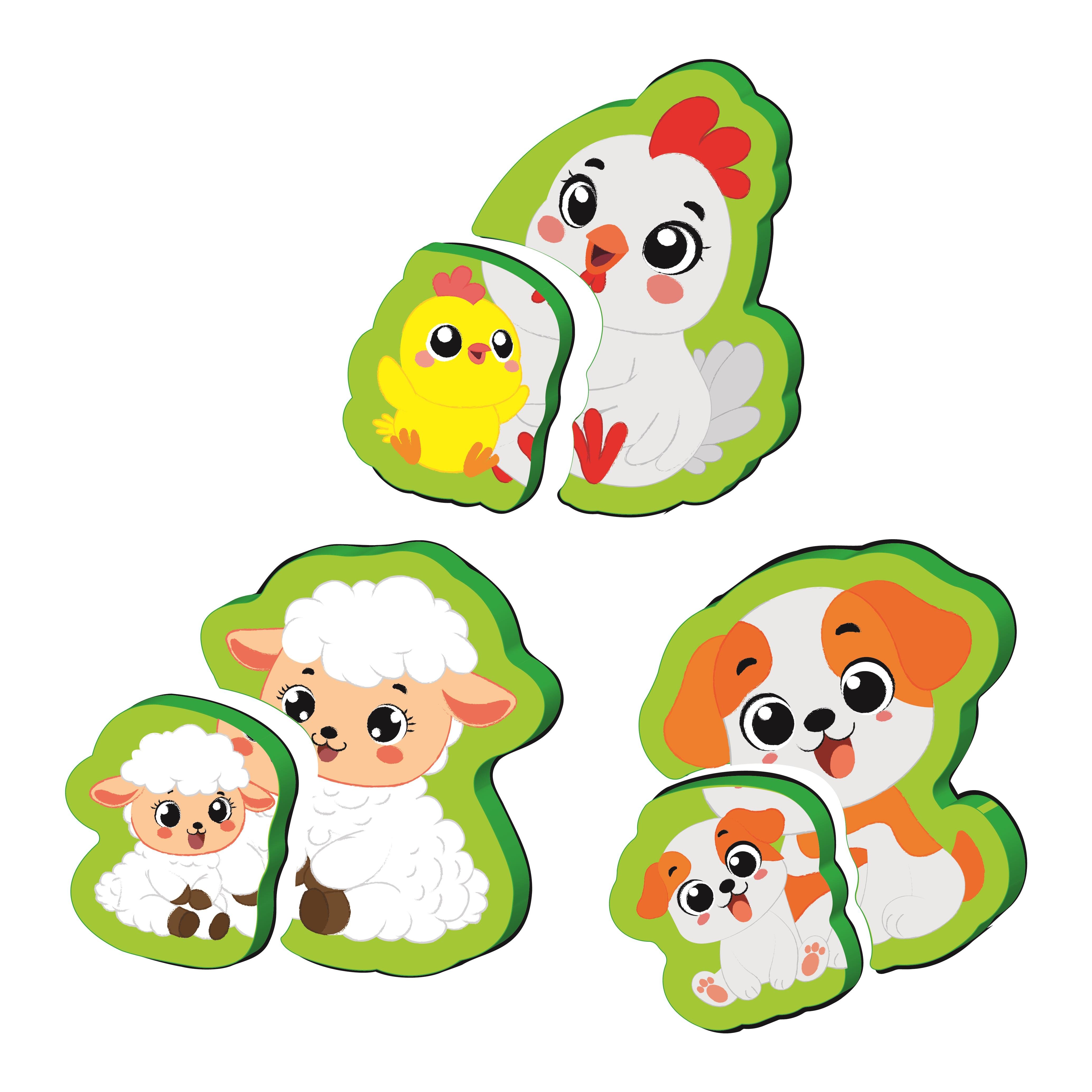 6-16%20Ay%20İlk%20Pofidik%20Magnet%20Puzzle%20-%20Çiftlik%20Hayvanları