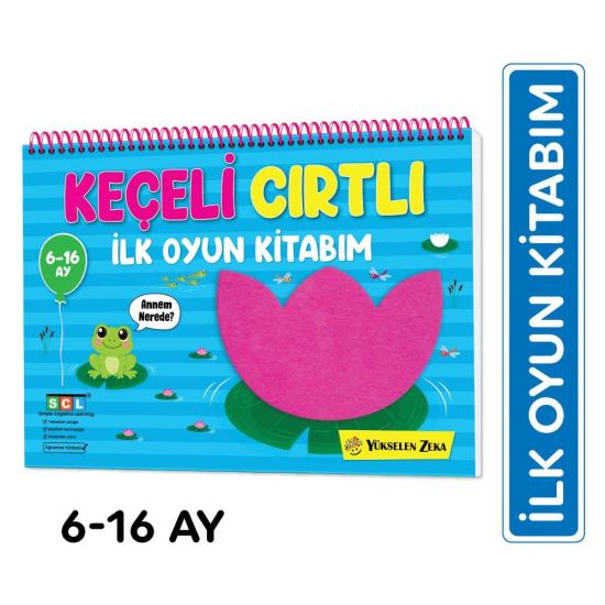 6-16 Ay İlk Cırt Cırtlı Keçeli Etkinlik Kitabım - İlk Oyun Kitabım