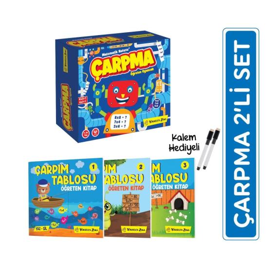 Çarpma Öğreten Oyuncak - Çarpma Öğreten Kitap 2’li Set